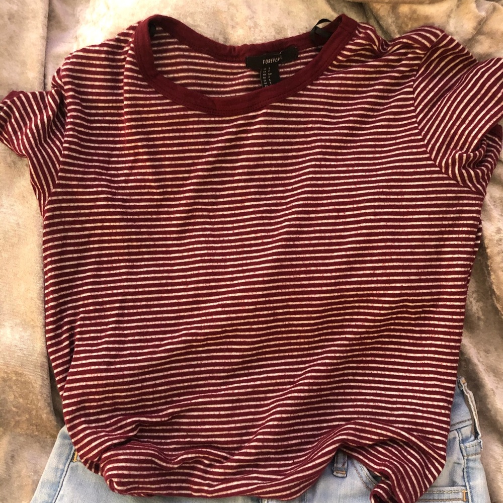 Striped crop top